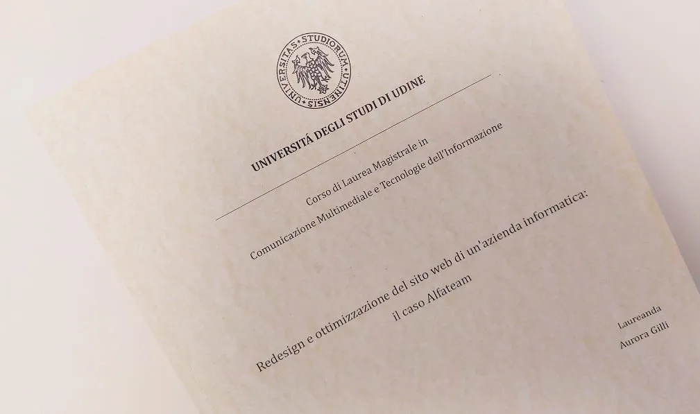 Tesi Alfateam per il sociale