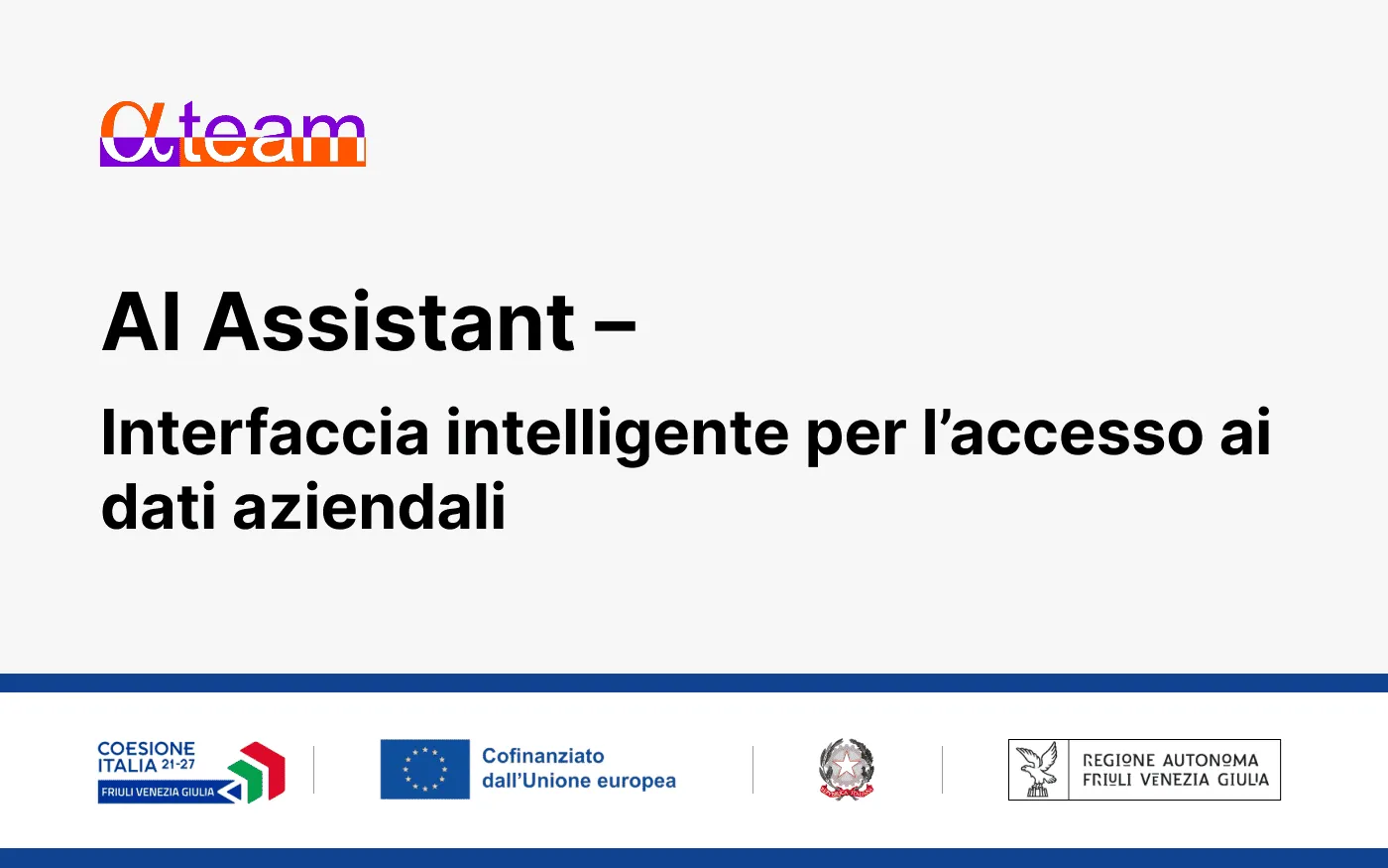 Progetto PoC interfaccia IA Alfateam